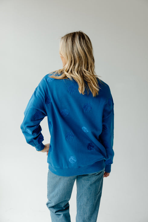 Boise State Ritter Repeat Lantern Sleeve Crew